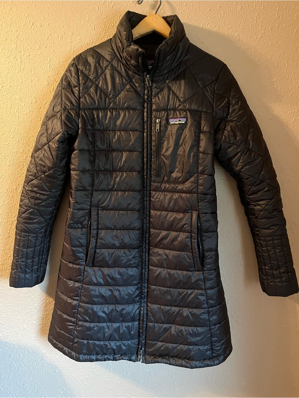 Patagonia Women’s Radalie Parka Black Quilted Puffer Coat